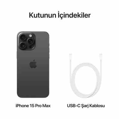 APPLE IPHONE 15 PRO MAX 256GB SİYAH